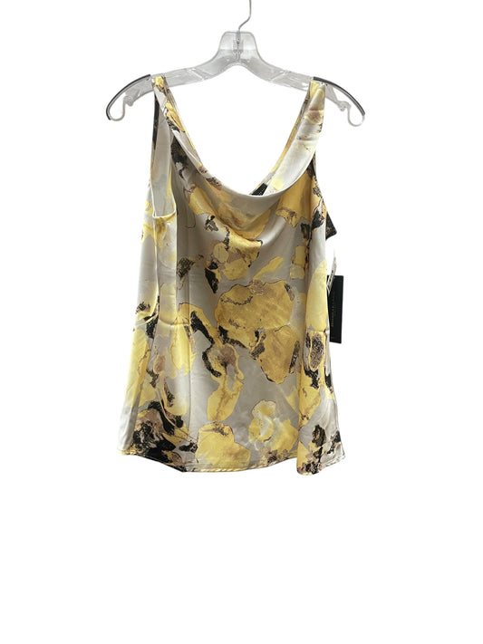 Blouse Sleeveless By Donna Karan In Floral Print, Size:M