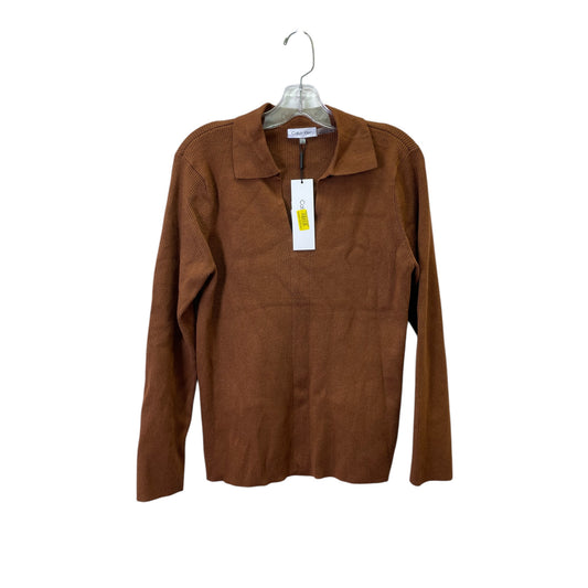 Sweater By Calvin Klein In Brown, Size:L