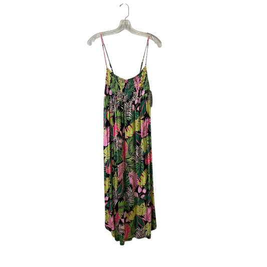 Dress Casual Midi By Scoop In Black & Pink, Size:S