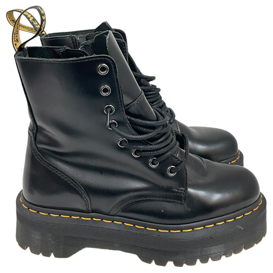 Boots Combat By Dr Martens In Black & Yellow, Size:8