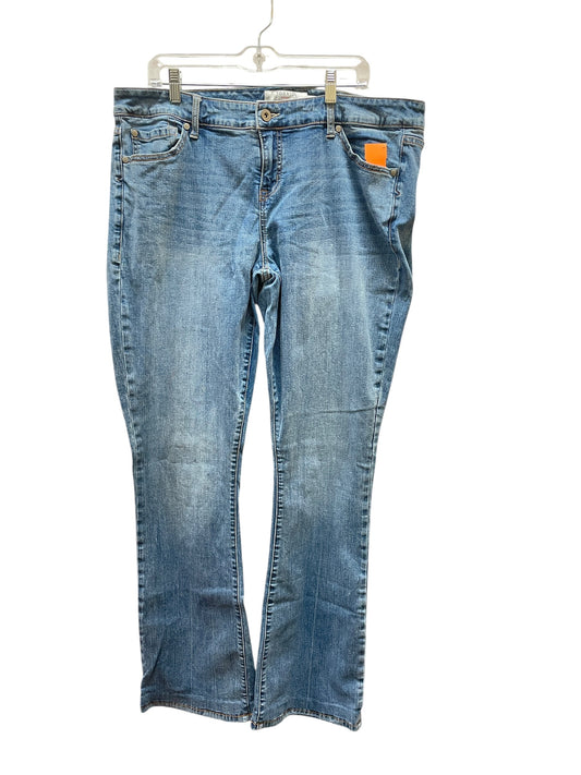 Jeans Boot Cut By Torrid In Blue, Size:18