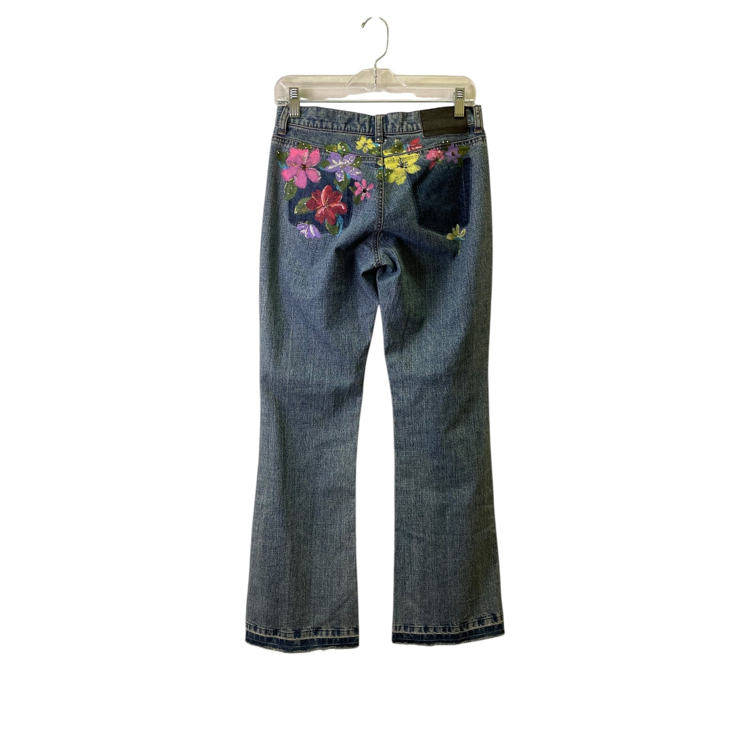 Jeans Flared By Express In Blue, Size:2