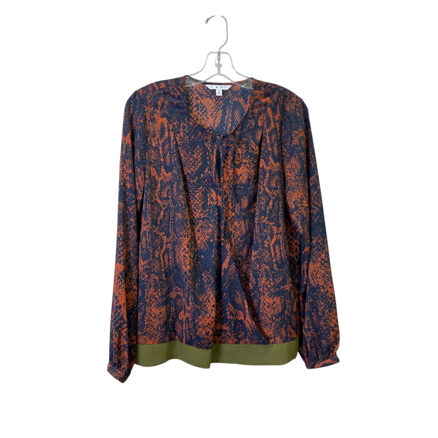 Top Ls By Cabi In Blue & Brown, Size:M