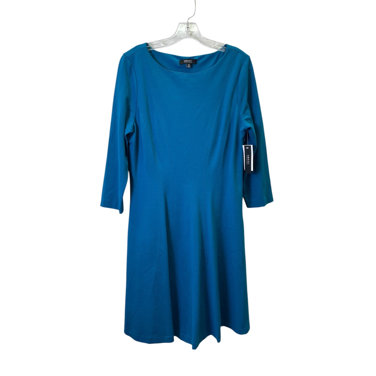 Dress Casual Midi By Isaac Mizrahi In Blue, Size:L