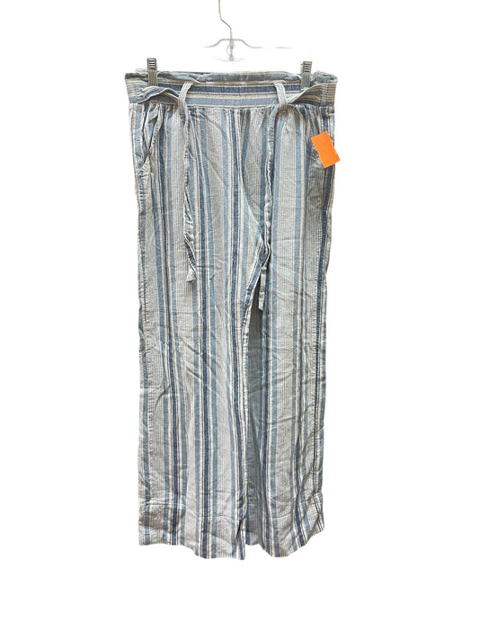 Pants Wide Leg By Jolt In Blue & White, Size:S