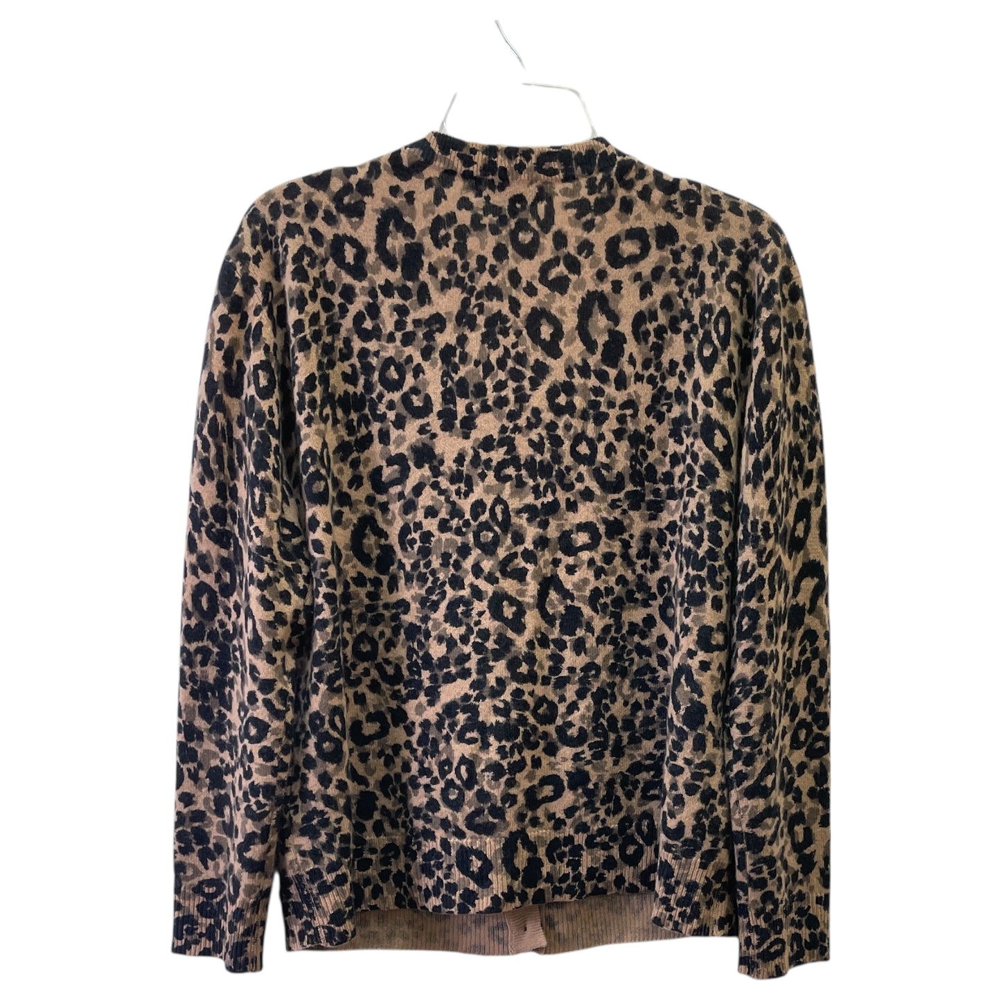 Sweater Cardigan Cashmere By Charter Club In Animal Print, Size:L
