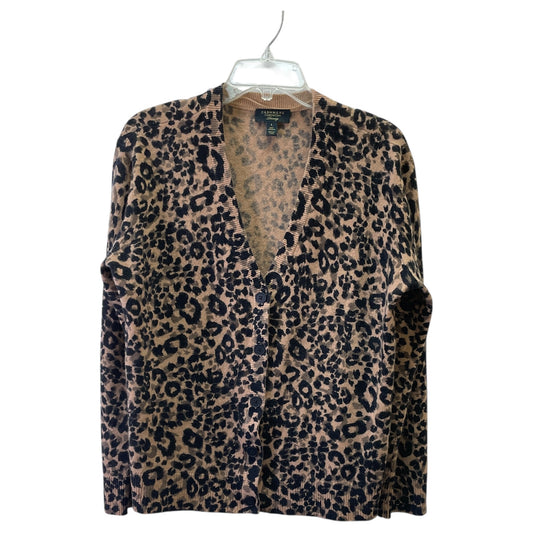 Sweater Cardigan Cashmere By Charter Club In Animal Print, Size:L