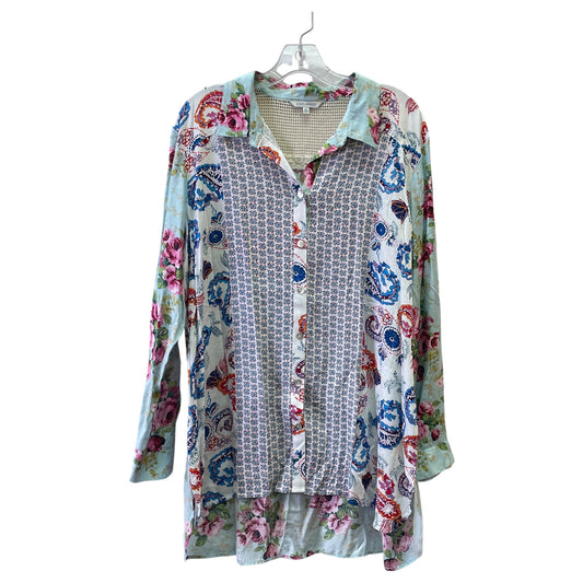 Top Ls By John Mark In Blue, Size:Xl