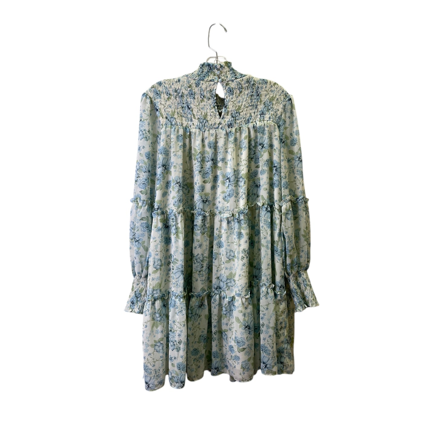 Dress Casual Short By Storia In Blue & Green, Size:M