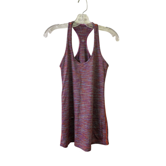 Athletic Tank Top By Lululemon In Blue & Orange, Size:S