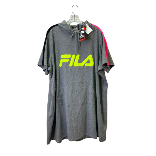 Athletic Dress By Fila In Grey, Size:3