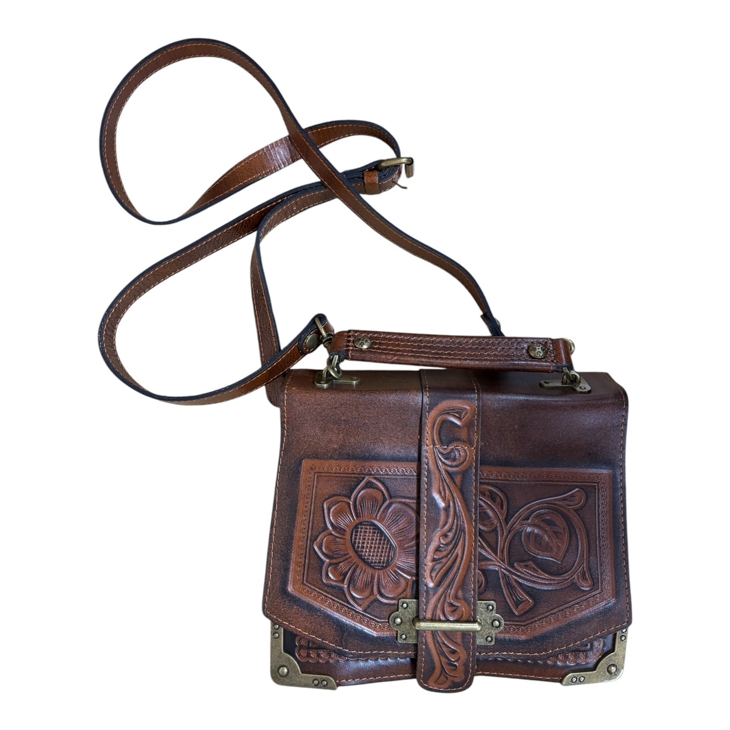 HANDBAG DESIGNER by PATRICIA NASH In BROWN, Size: MEDIUM