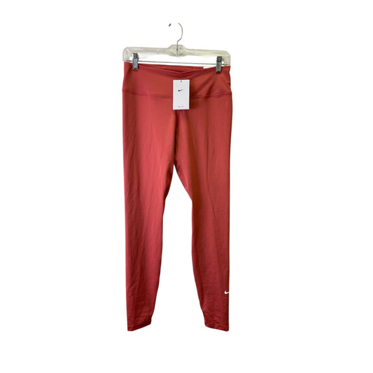 Athletic Leggings By Nike Apparel In Orange, Size:M