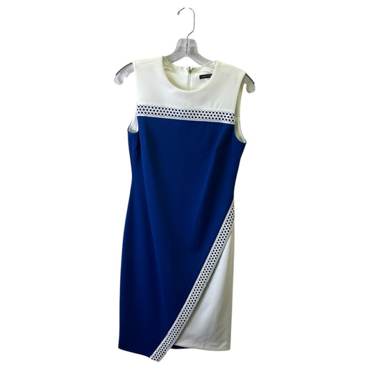 Dress Work By Tommy Hilfiger In Blue & White, Size:S
