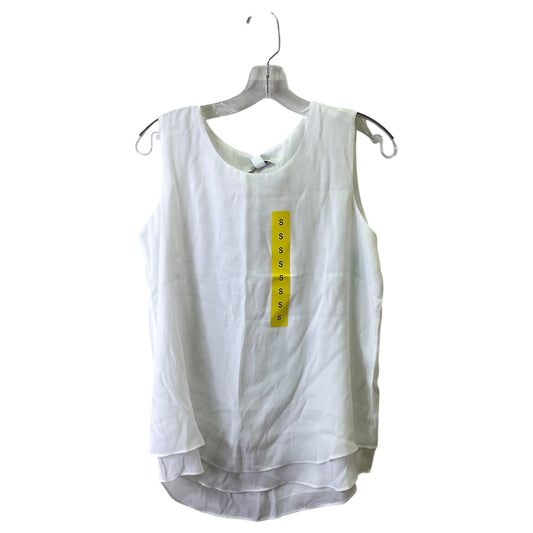 Top Sleeveless By Christina In White, Size:S