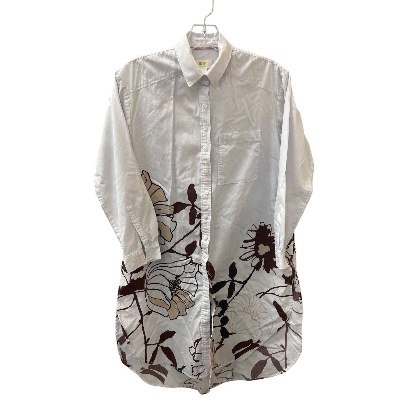 Top Ls By Maeve In Brown & White, Size:Xs