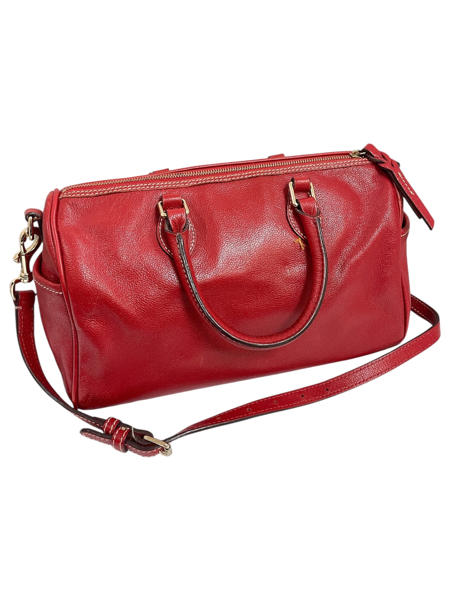 Handbag Designer By Dooney And Bourke In Red, Size:Medium