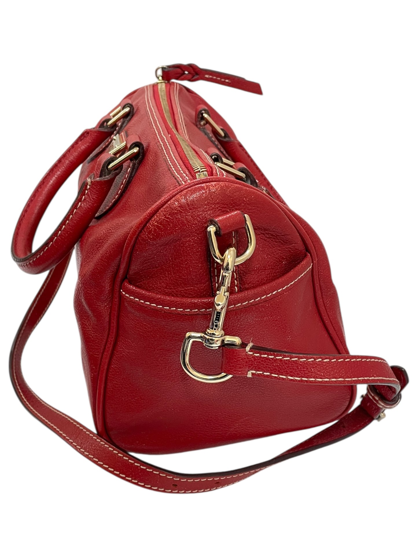 Handbag Designer By Dooney And Bourke In Red, Size:Medium