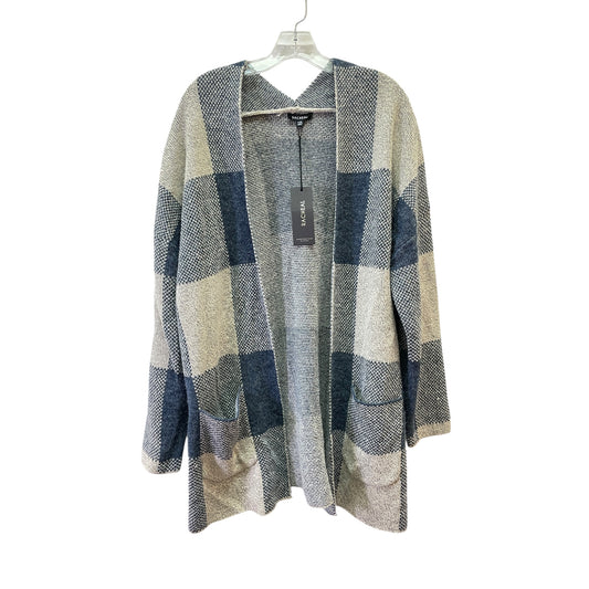 Cardigan By Racheal In Blue & Tan, Size:1X