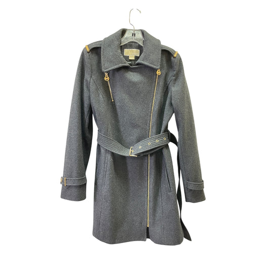 Coat Wool By Michael By Michael Kors In Grey, Size:6