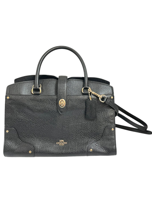 Handbag Designer By Coach In Black, Size:Medium