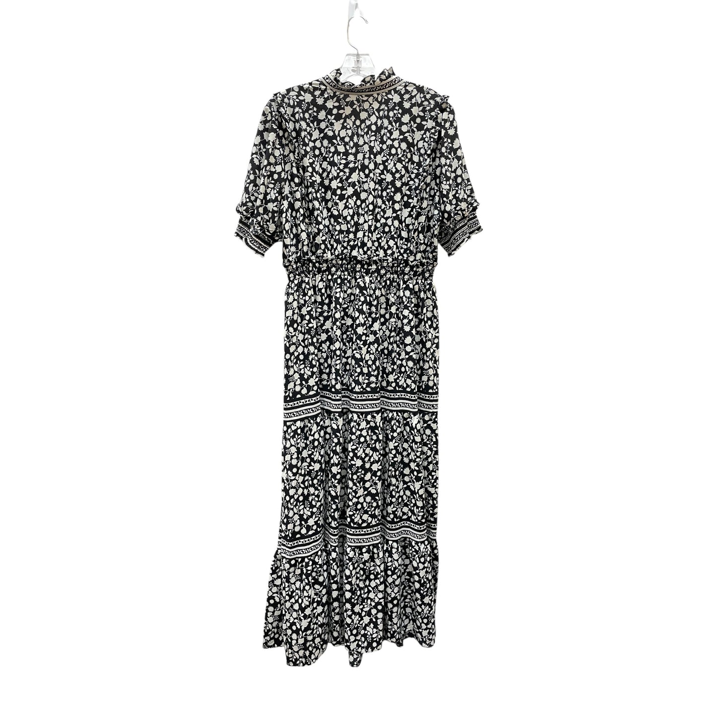 Dress Casual Maxi By Max Studio In Black & Cream, Size:1X