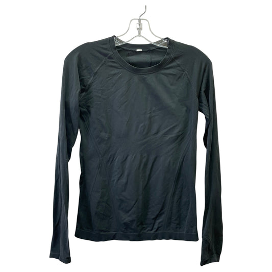Athletic Top Ls Crewneck By Lululemon In Black, Size:S