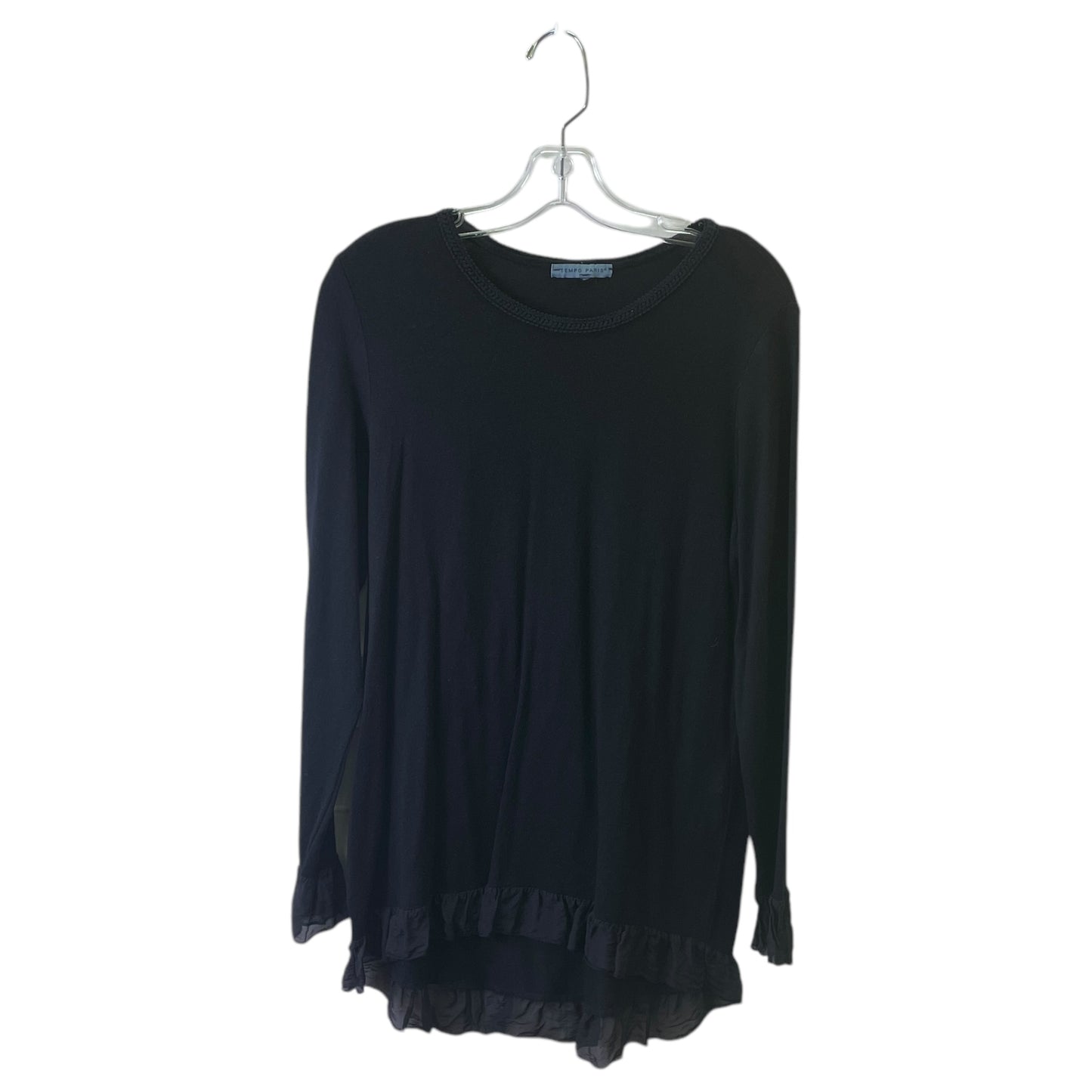Top Ls Basic By tempo Paris In Black, Size:M