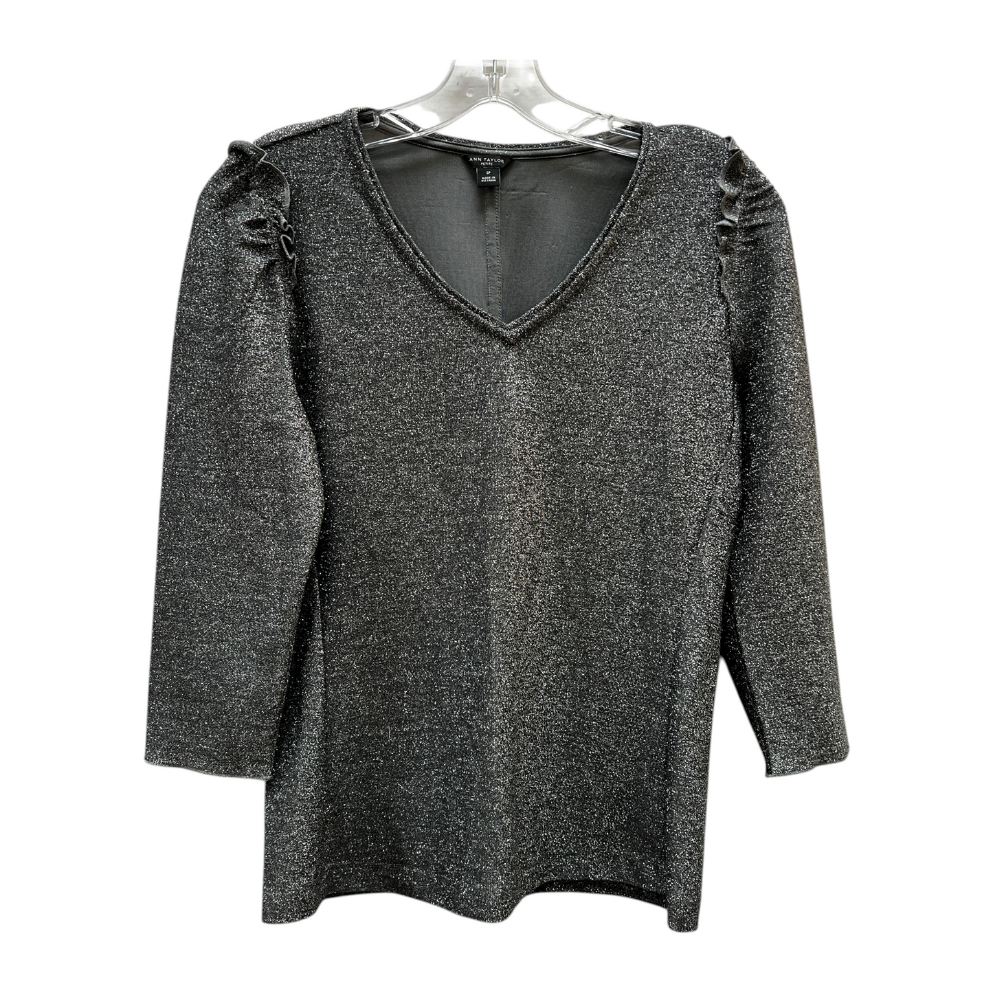 Top Ls By Ann Taylor In Grey, Size:Sp