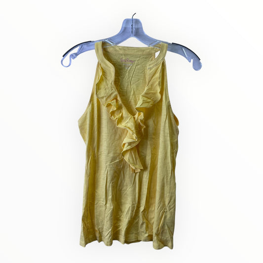 Top Ss Designer By Lilly Pulitzer In Yellow, Size:S
