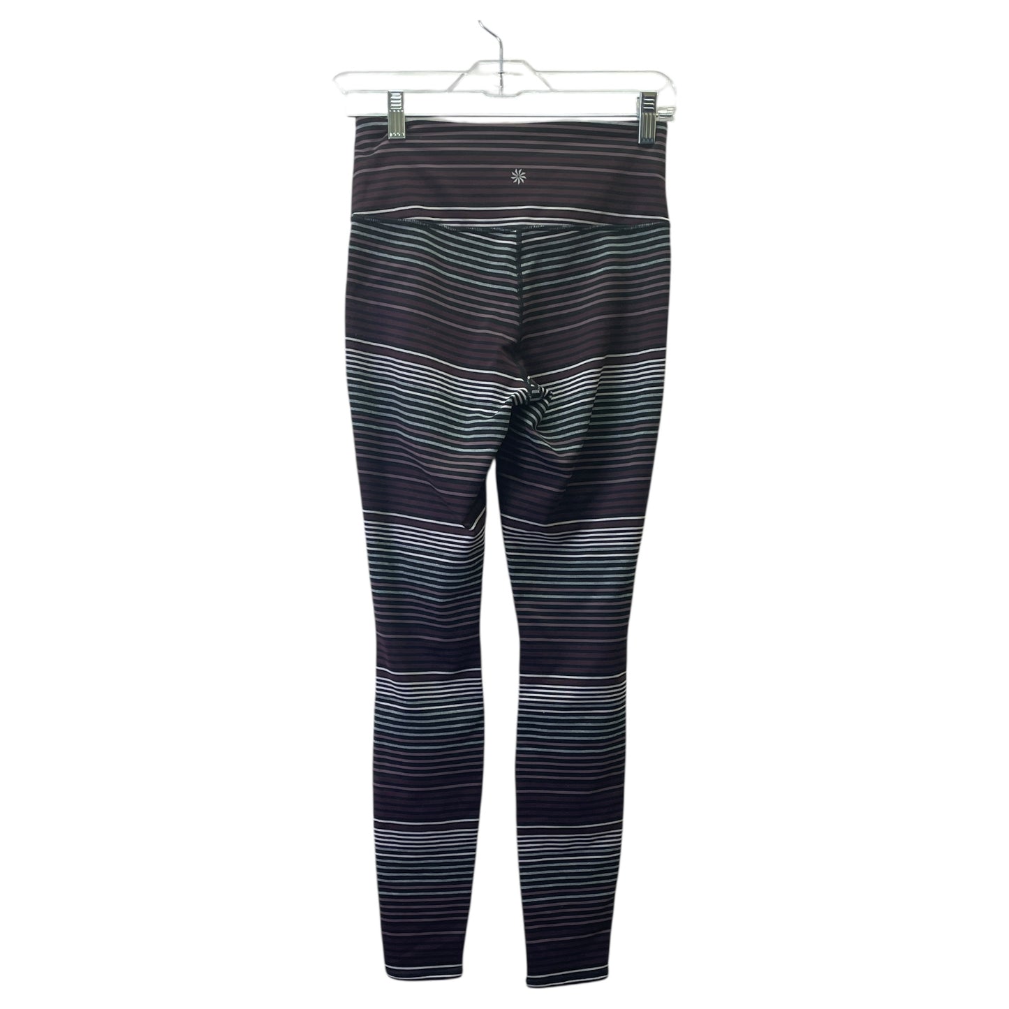 Athletic Leggings By Athleta In Black & Purple, Size:Xs