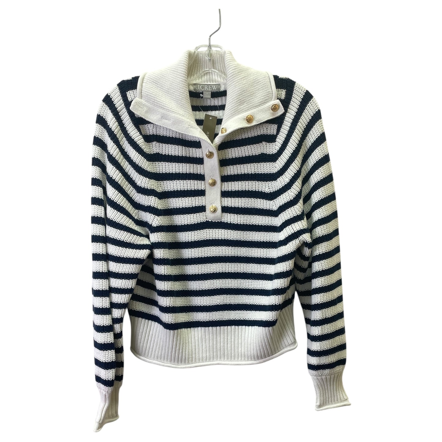 Sweater By J. Crew In Blue & White, Size:S