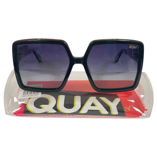 Sunglasses By Quay In Black & Gold