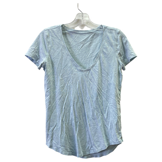 Athletic Top Ss By Lululemon In Blue, Size:S