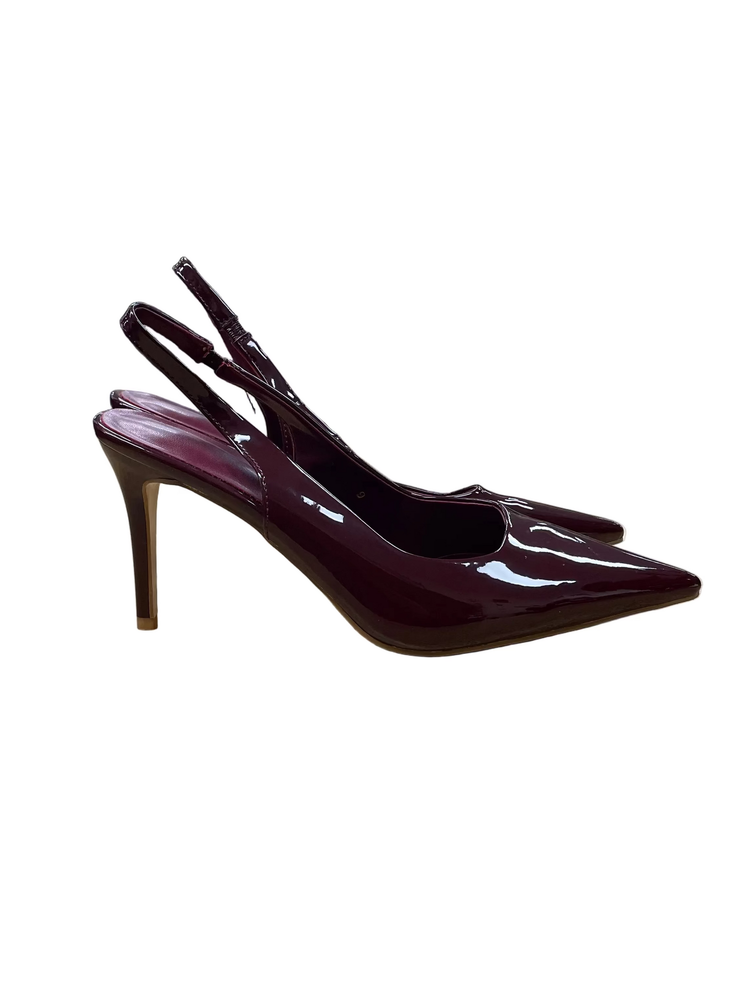 Shoes Heels Stiletto By Cme In Maroon, Size:9
