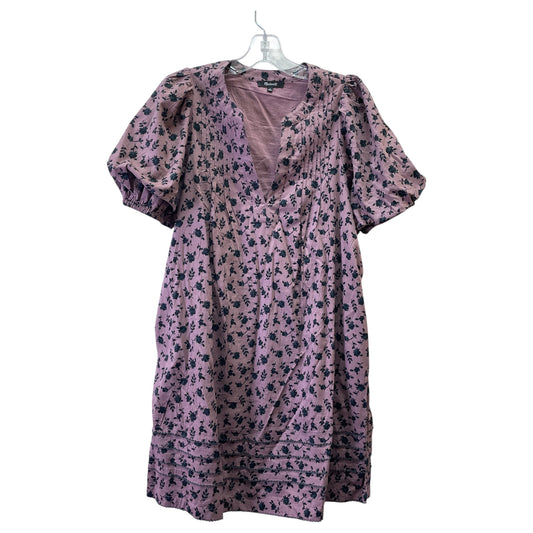 Dress Casual Short By Madewell In Black & Purple, Size:S