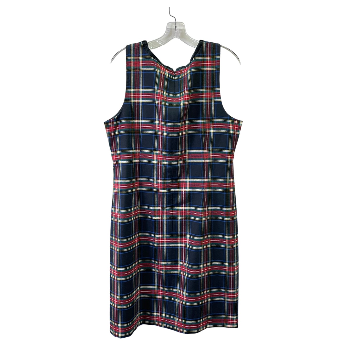Dress Party Midi By Talbots In Plaid Pattern, Size:16