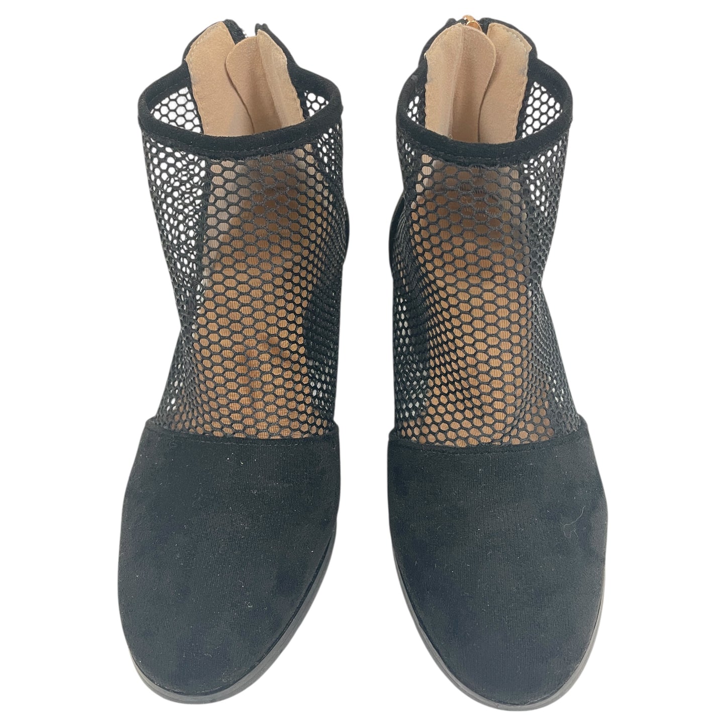 Boots Ankle Heels By Cme In Black, Size:7.5