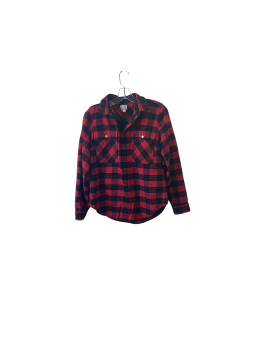 Top Ls By J. Crew In Black & Red, Size:S