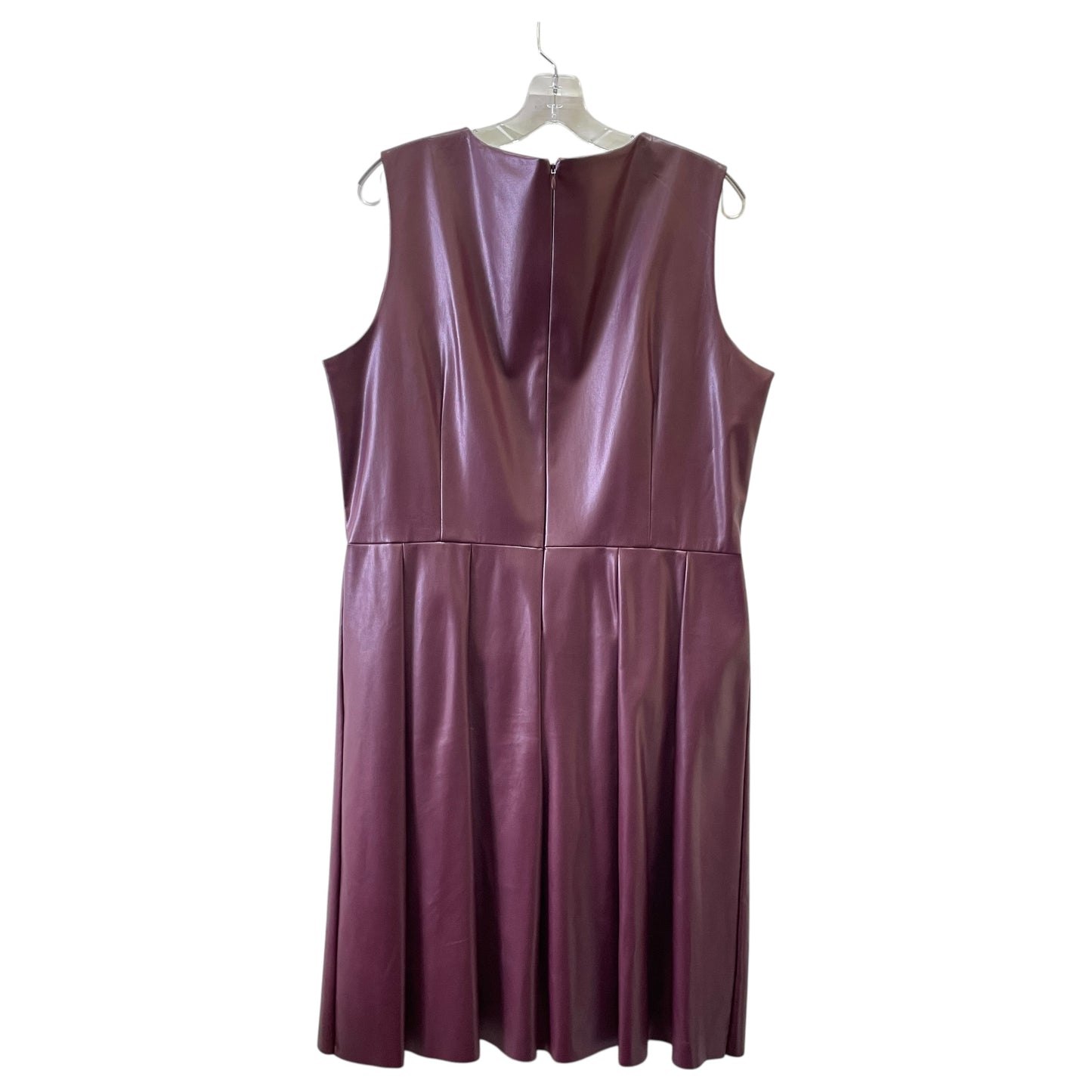 Dress Casual Midi By Liz Claiborne In Maroon, Size:1X