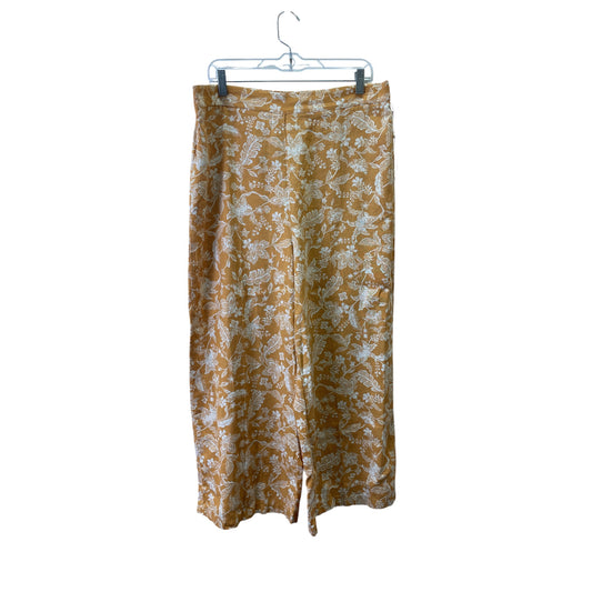 Pants Wide Leg By Haver + Blair In Orange & White, Size:16