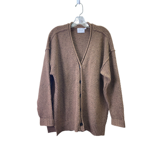 Sweater Cardigan By Lush In Brown, Size:M