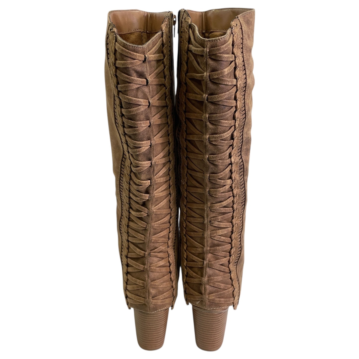 BOOTS KNEE HEELS by FERGALICIOUS In BROWN, Size: 7.5