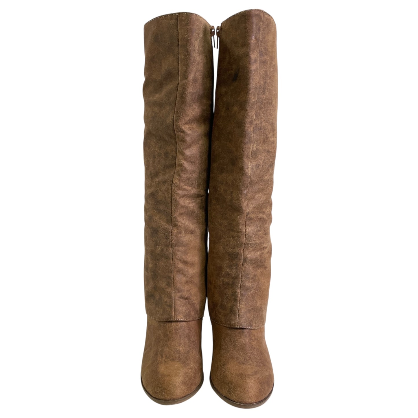 BOOTS KNEE HEELS by FERGALICIOUS In BROWN, Size: 7.5