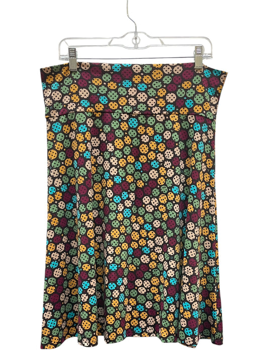 Skirt Mini & Short By Lularoe In Multi, Size:Xl