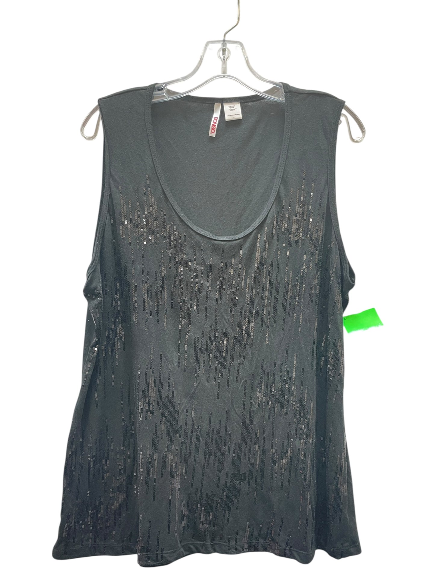 Top Sleeveless By Bongo In Black, Size:2X