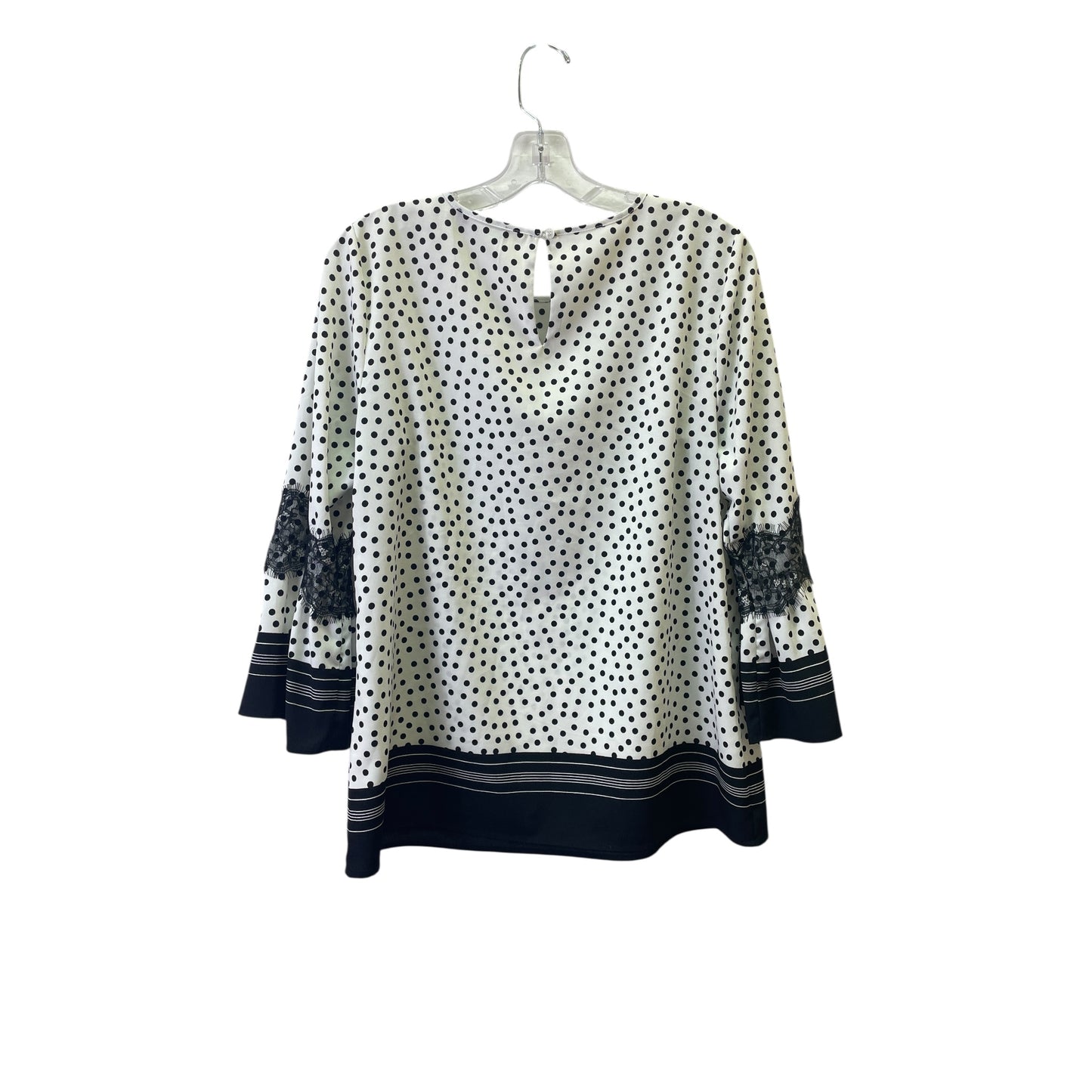 Top Ls By Karl Lagerfeld In Black & White, Size:M