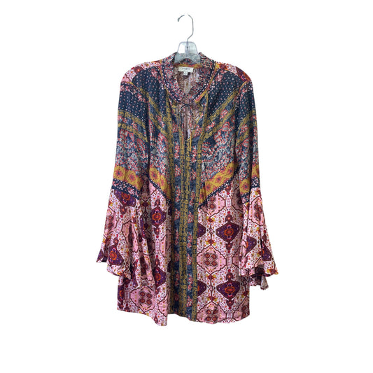 Top Ls By Umgee In Blue & Pink, Size:S