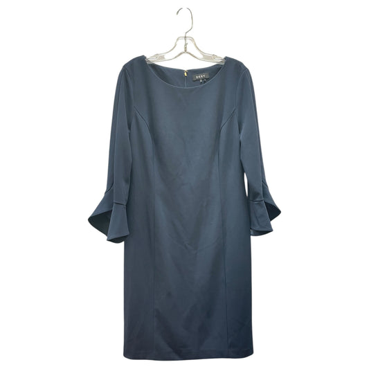 Dress Work By Dkny In Blue, Size:12