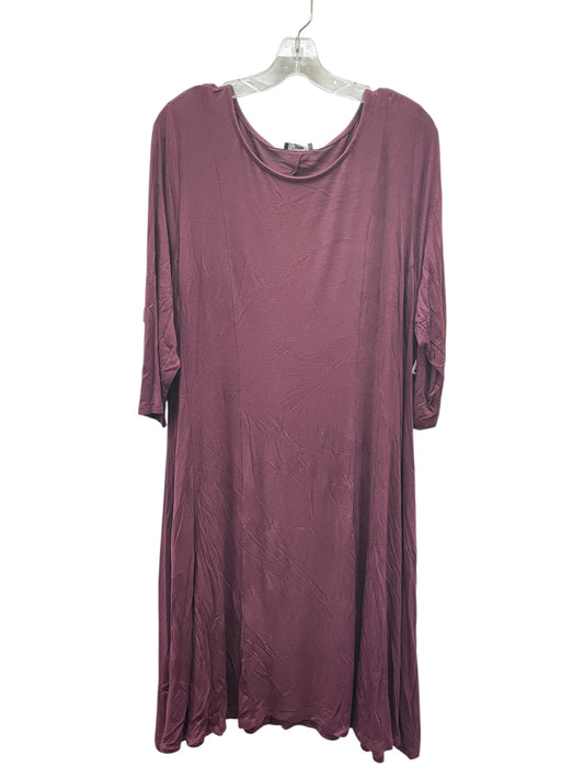 Dress Casual Midi By Lane Bryant In Purple, Size:18